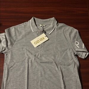 Kenzo Light Gray Polo Shirt for Men